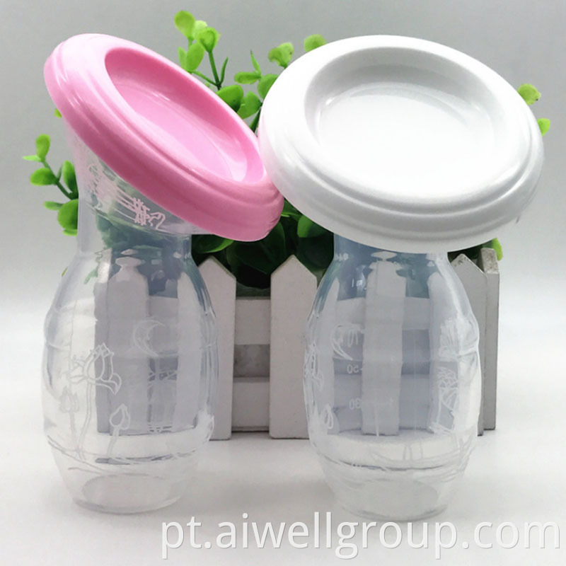 Manual silicone breast pump